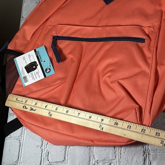 Metropack Basic Backpack Lot Of 2 Orange 16” Mesh Pocket Padded Straps New - Picture 12 of 14